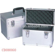 caja de aluminio DVD alta calidad CD 20 discos (10mm) por mayor